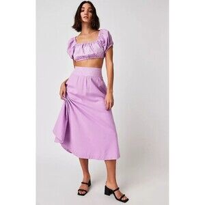 Free People Lavender Midi Skirt